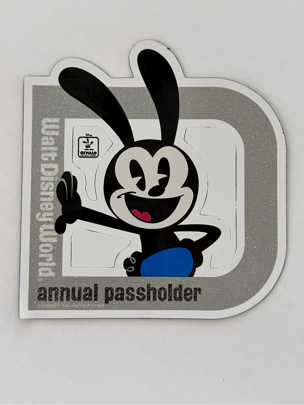 Disney Annual Passholder Magnet Oswald